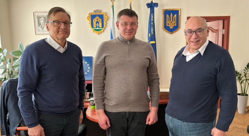 Brovary pormestaria Igor Sapozkoa tapaamassa 18.2.2026
